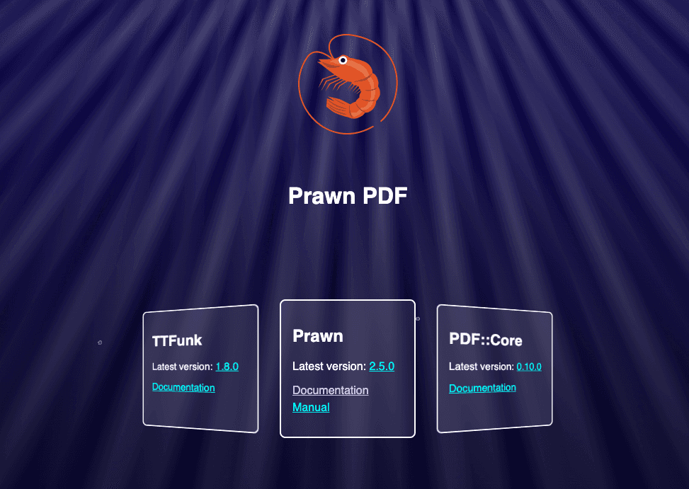 homepage for Prawn