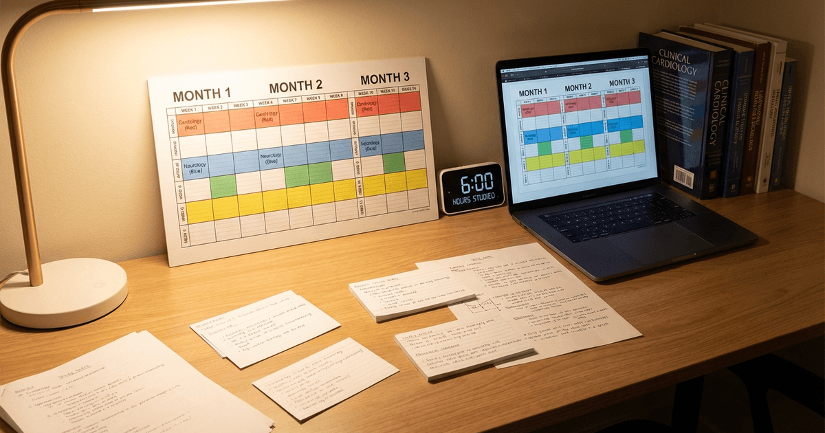Cover: USMLE Step 1 Study Schedule: 3-Month Plan for Medical Students in 2026