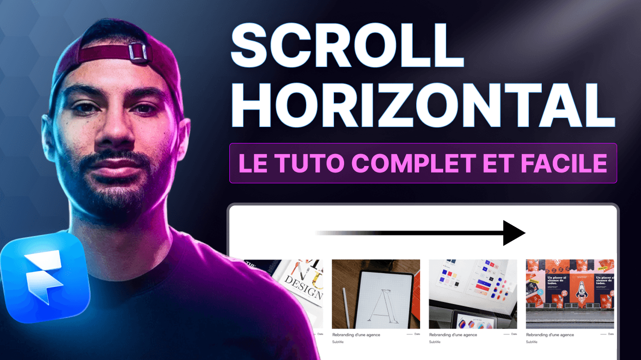 Scroll horizontal sur Framer tutoriel complet avec exemple de section interactive moderne