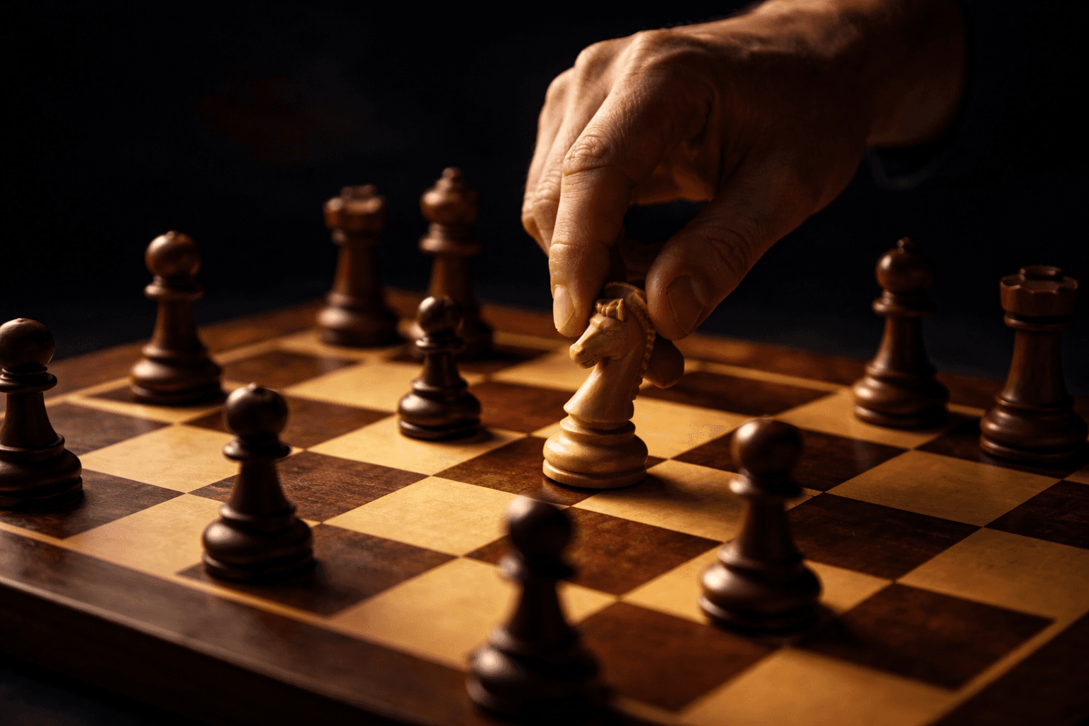 A chessboard symbolizing the strategic real estate negotiation and market execution required for Danville homeowners.