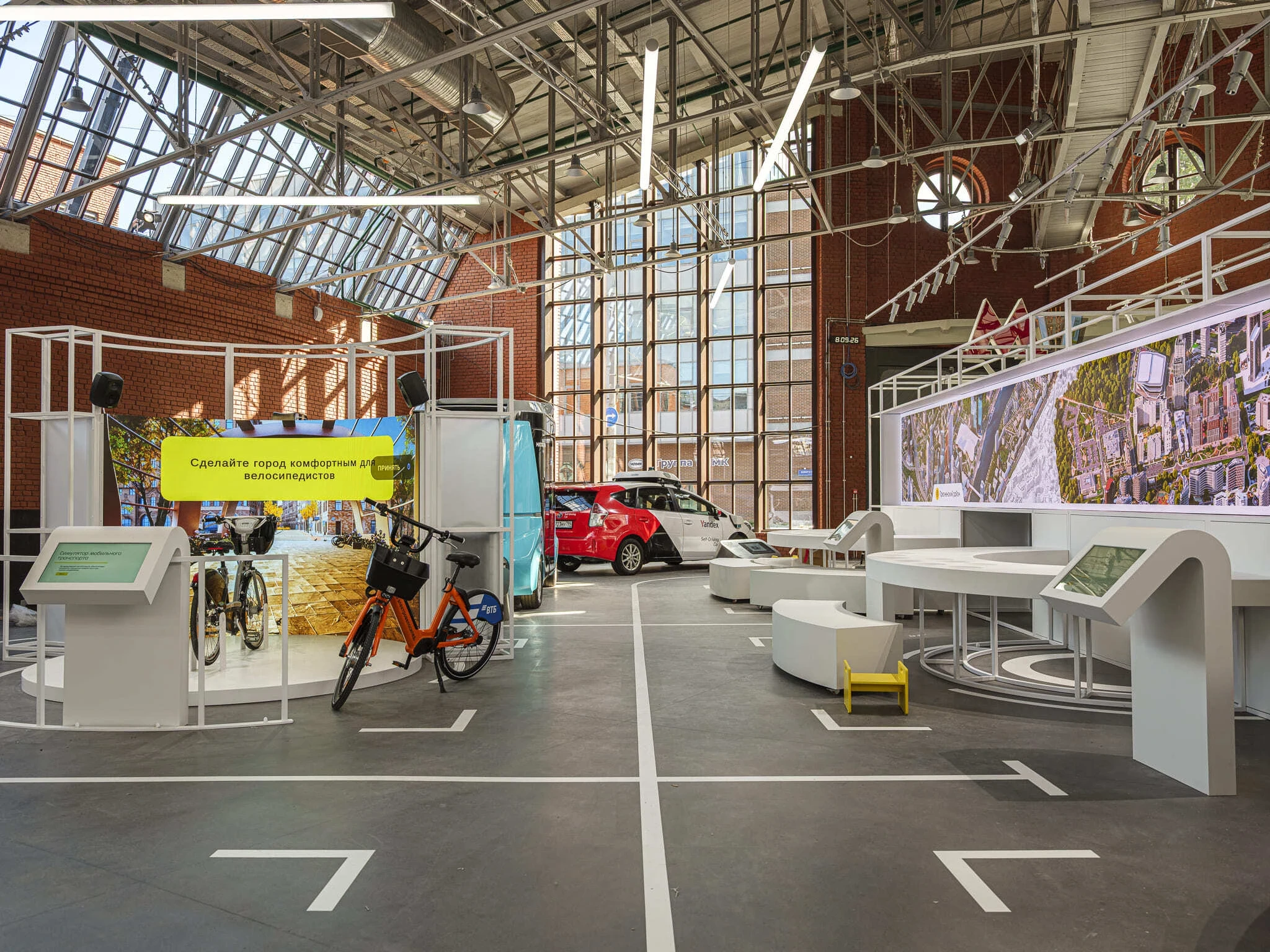 Moscow Transport Museum narrative design and phygital installations, future of mobility and transport