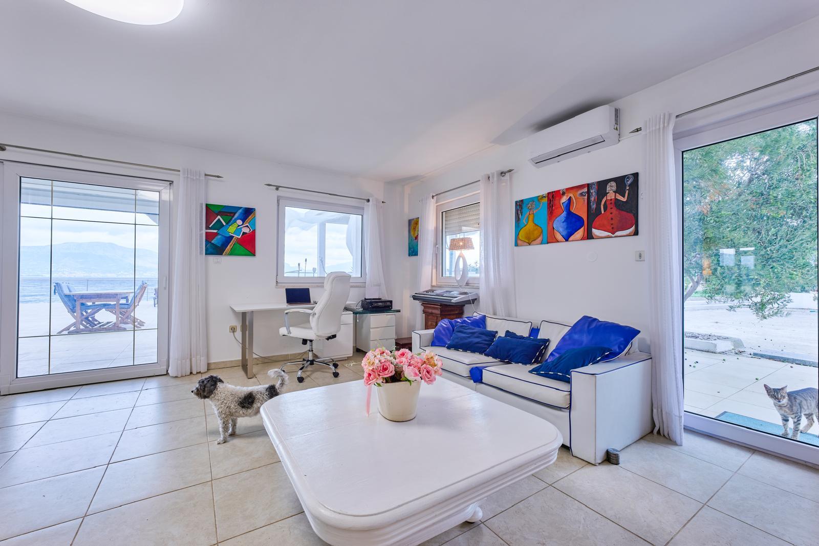 Black sports car in front of a modern, futuristic curved building.