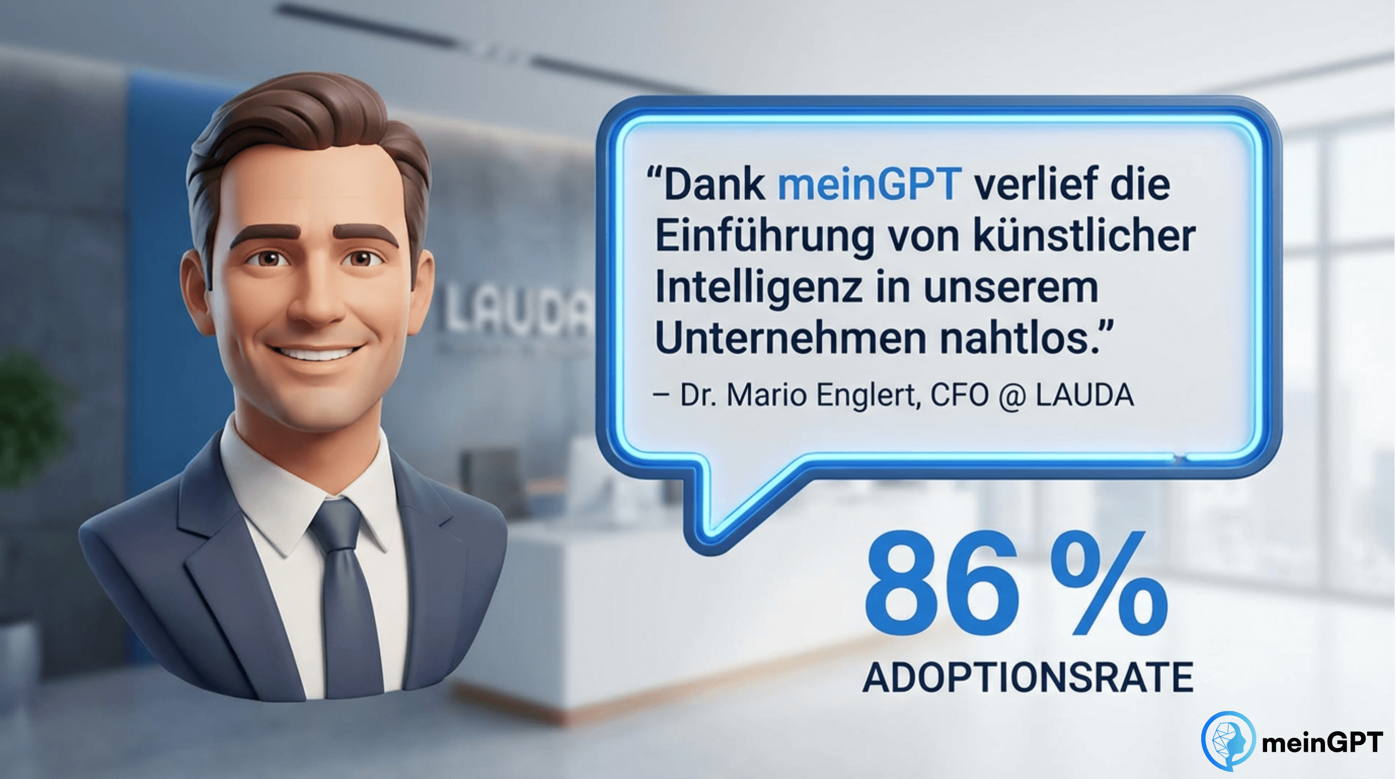 Erfolgsgeschichte LAUDA: Hohe KI-Adoption durch meinGPT