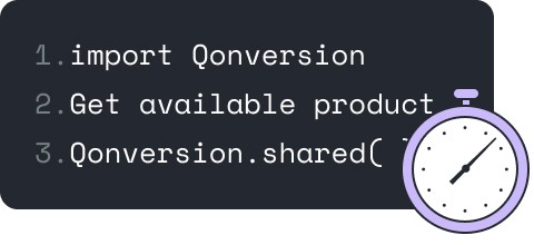 Code Sample Qonversion