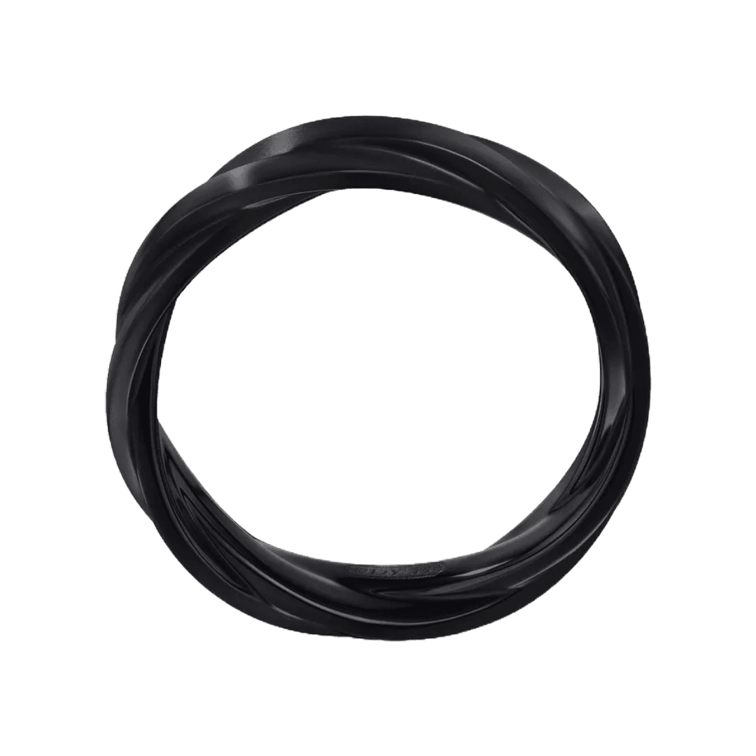 Twisted Cable Band Ring in Black Titanium Preview 2