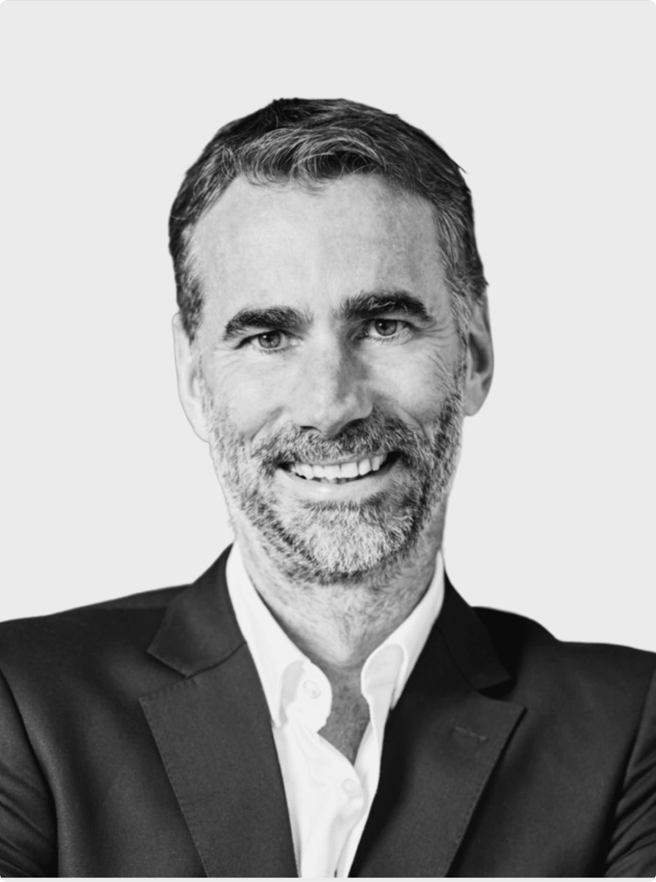 Man on a white background portrait