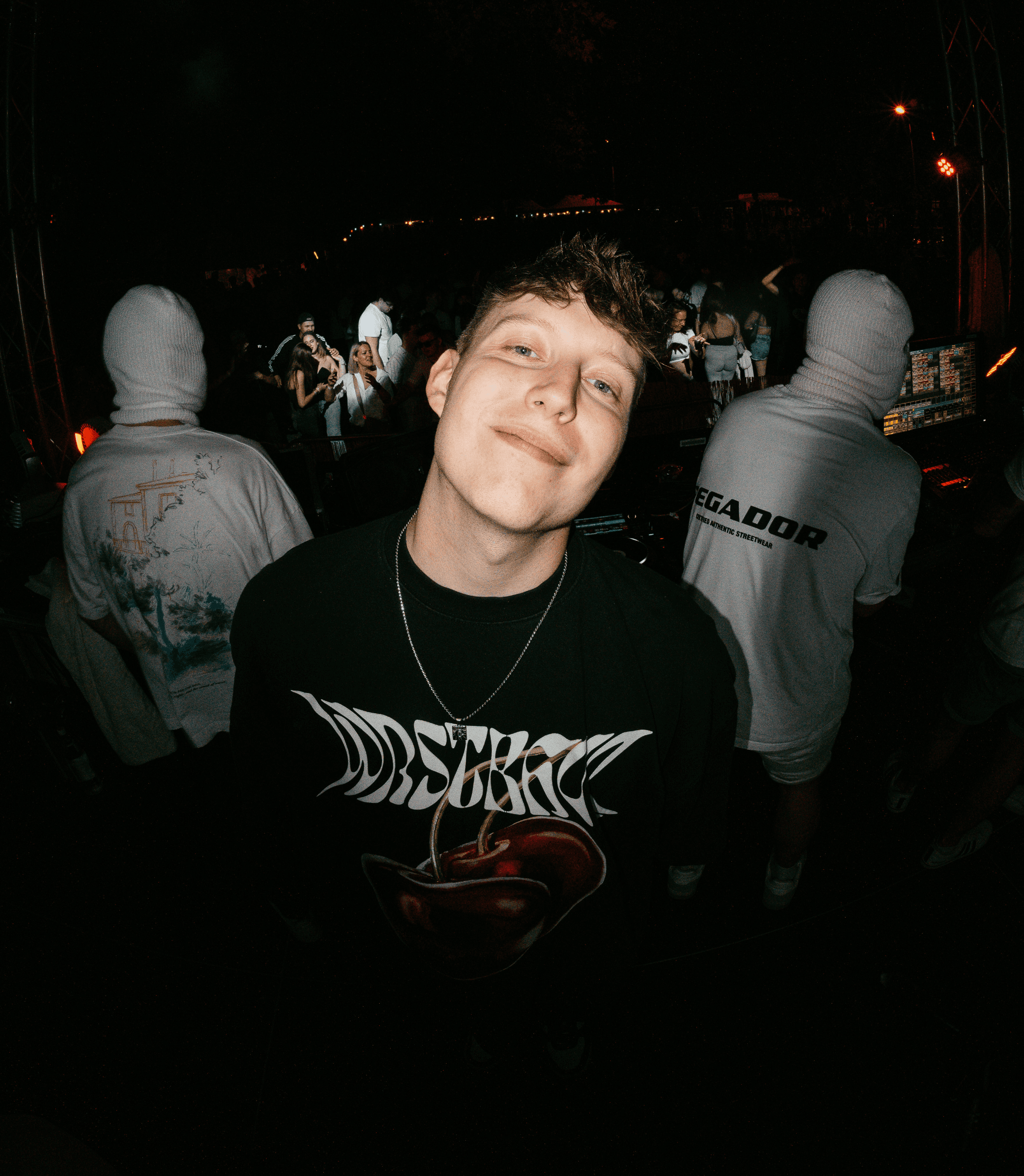 Man behind DJ decks