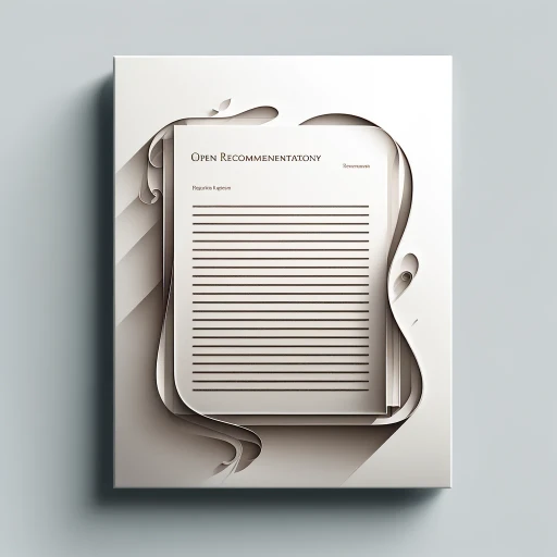The image features a realistic and minimalist cover design for an article. It showcases an open recommendation letter positioned centrally on a clean, simple background. The letter is professionally arranged with visible yet unreadable text written in an elegant, flowing script. The design uses neutral colors and incorporates a subtle shadow effect under the letter to give depth, enhancing the overall professional and serious tone appropriate for the topic of immigration processes.