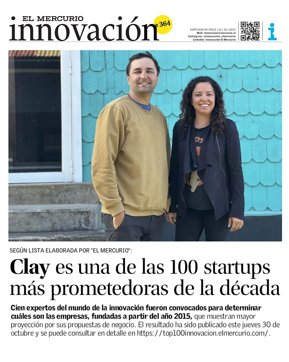 Jean Boudeguer e Ignacia Jofré de Clay Fintech