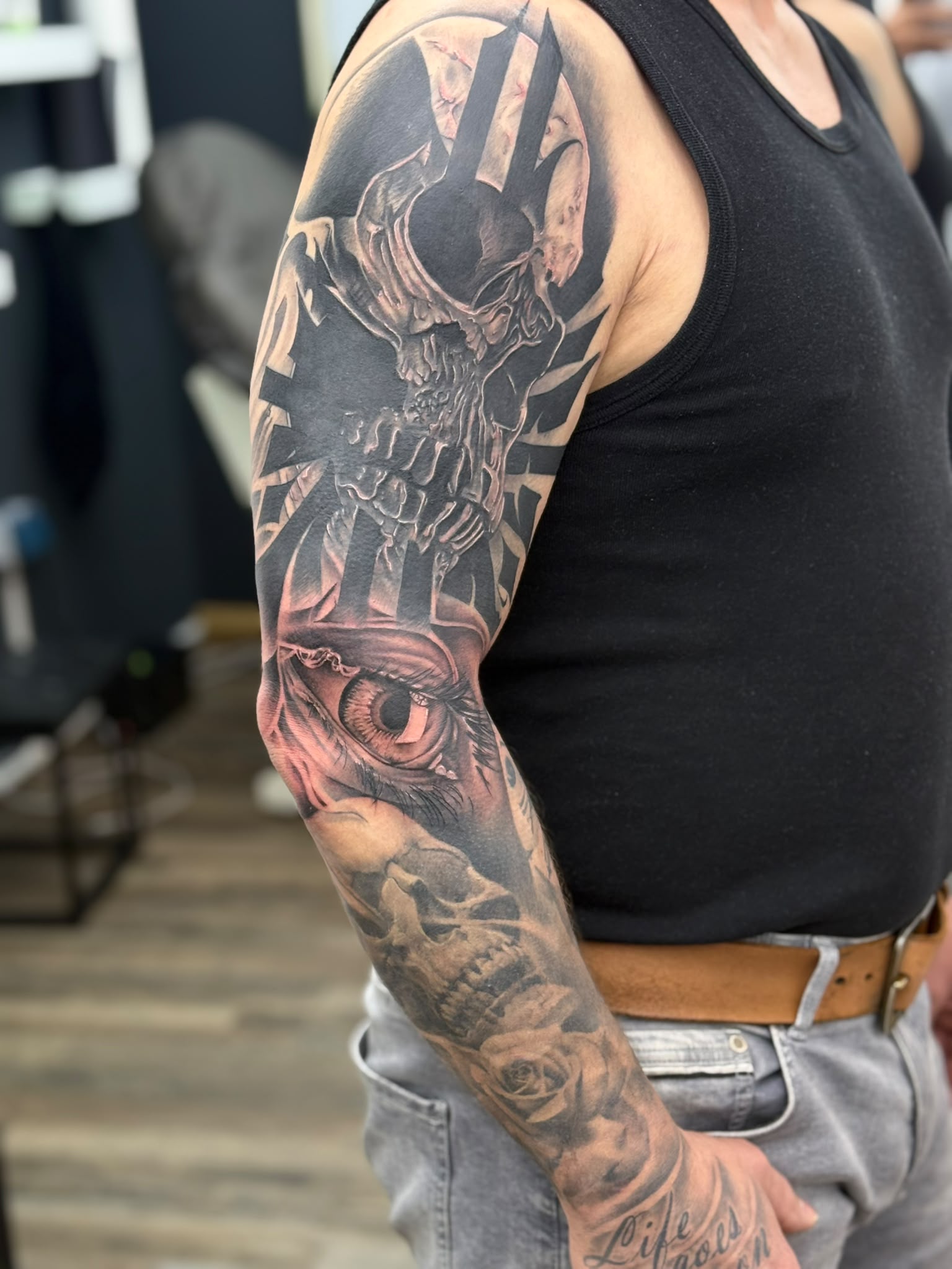 Custom Tattoo Beispiel – Blackline V1 Passau