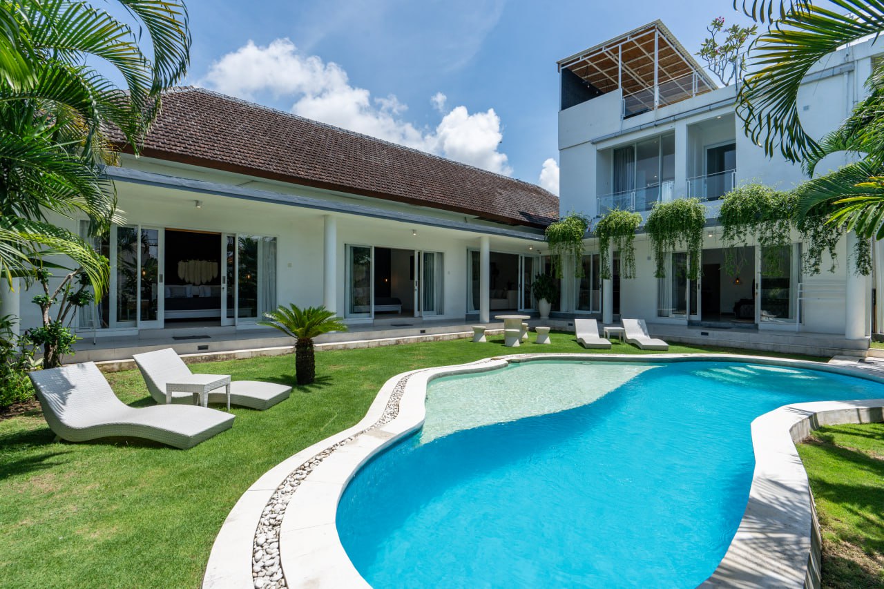 A completed 5-bedroom villa in Canggu
