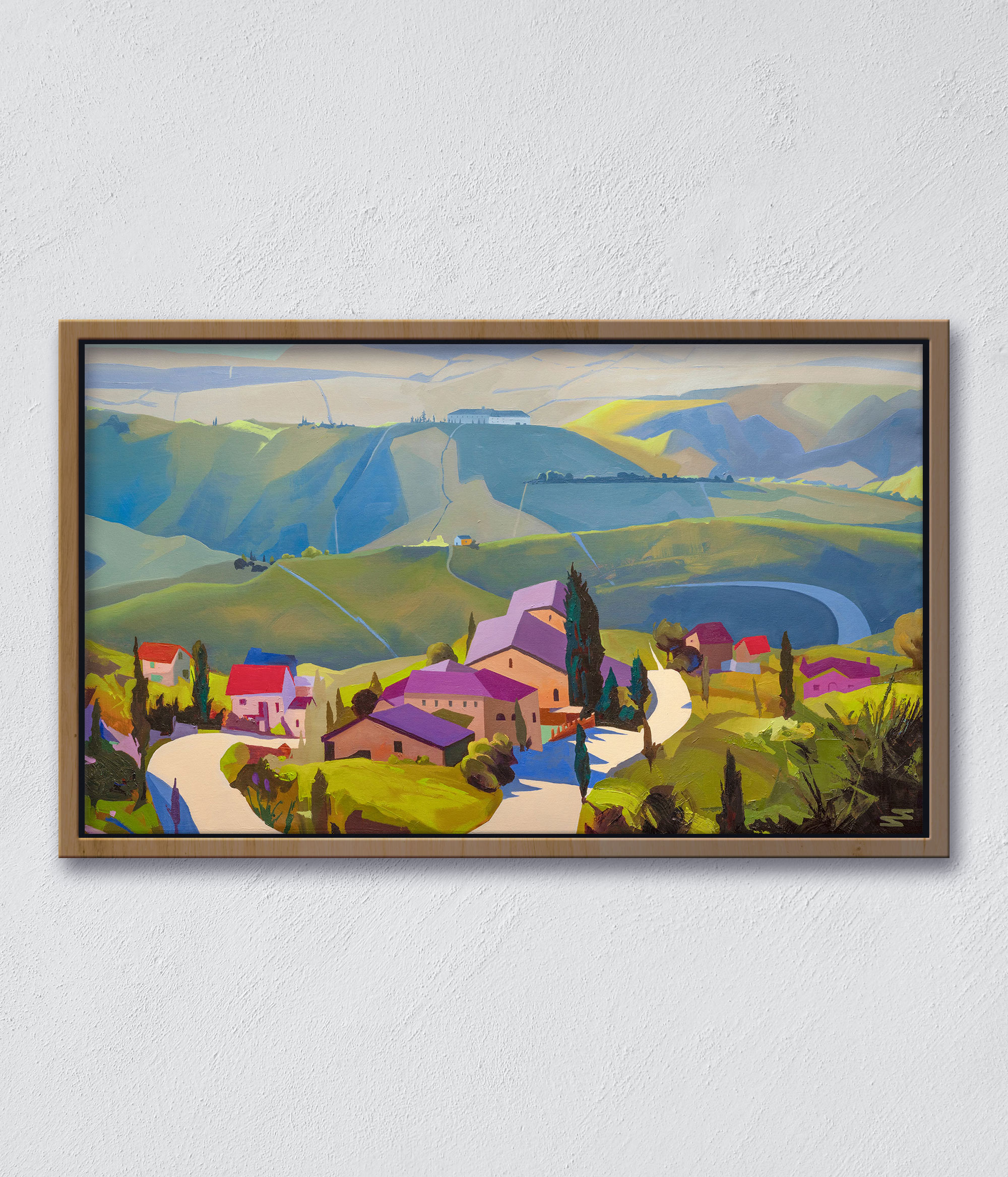 Serene landscape of the Tuscan countryside