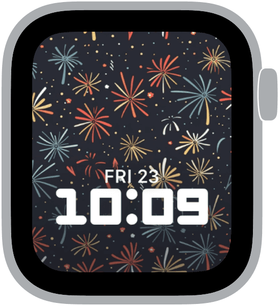 an apple watch face from the 4th of July patterns collection