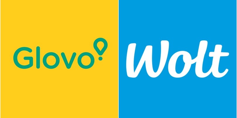 Wolt, Glovo apps