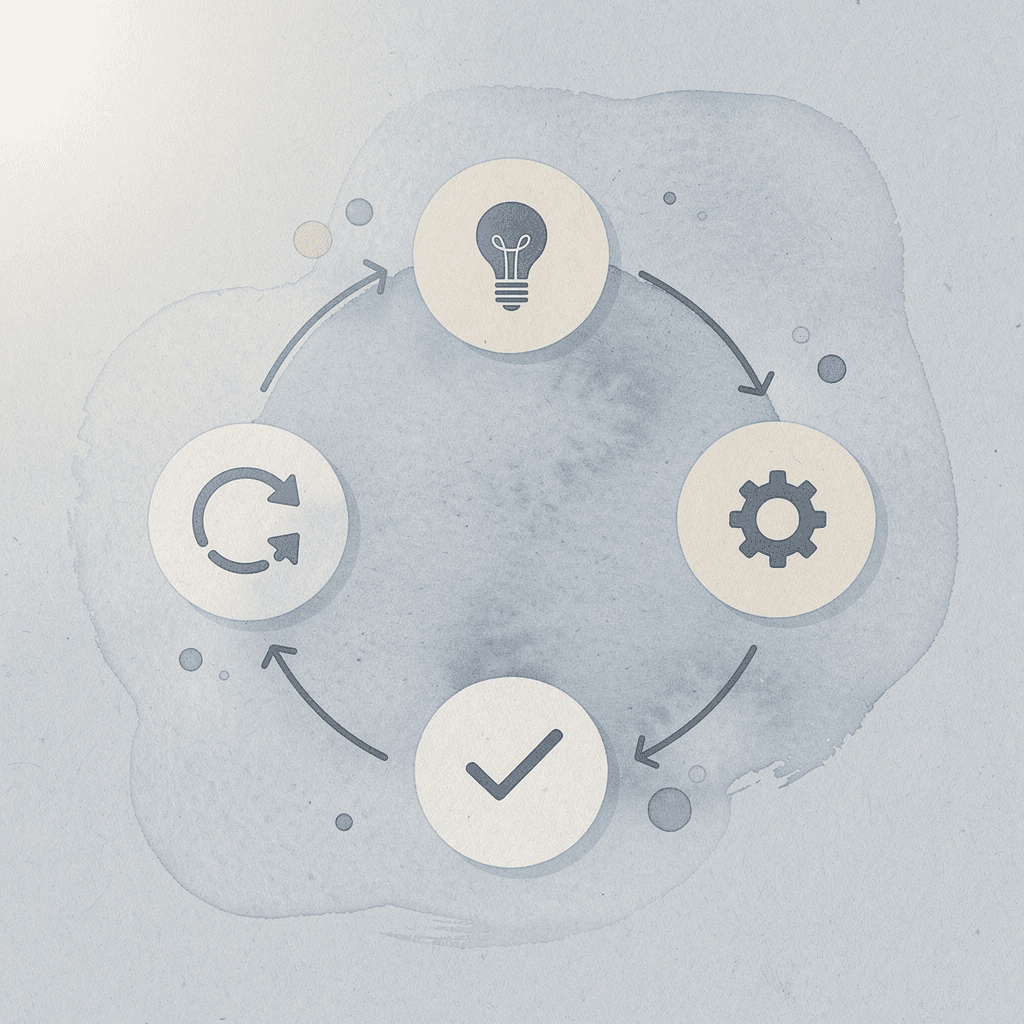 Icon cycle showing the compounding effect of repeated modernization cycles