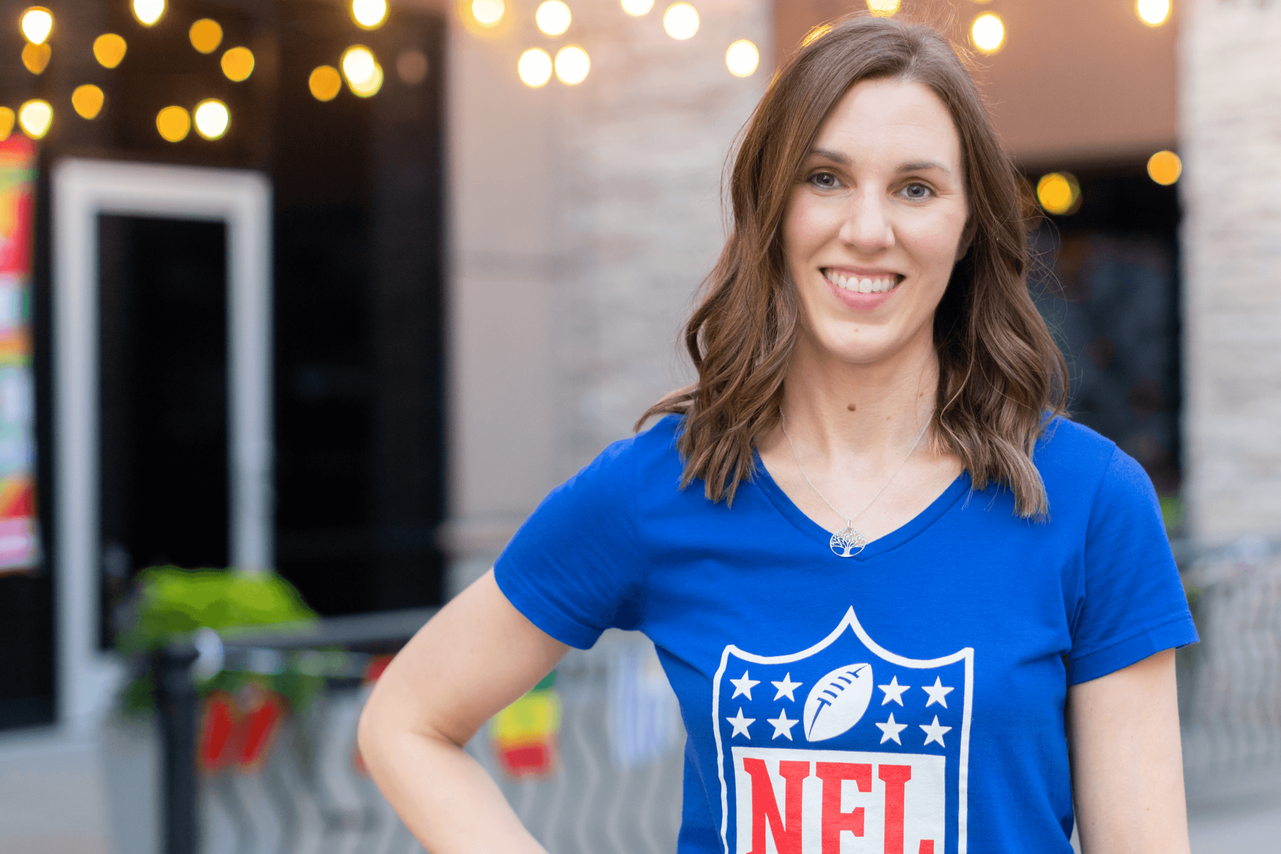 Andrea Stover, host of Game Day Her Way podcast
