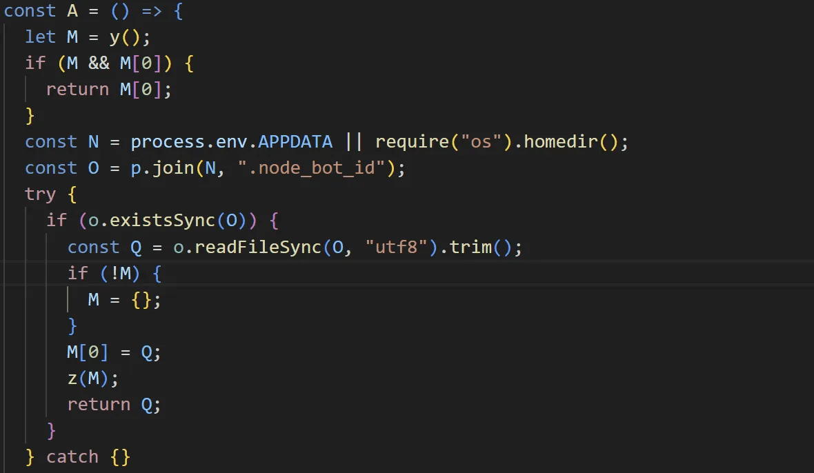 .node_bot_id 파일 탐색 루틴