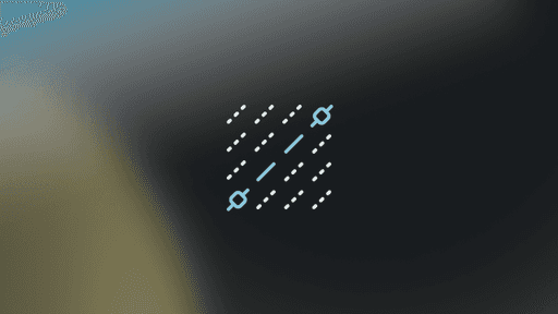 An icon showing a series of lines moving diagonally upwards on a pale background