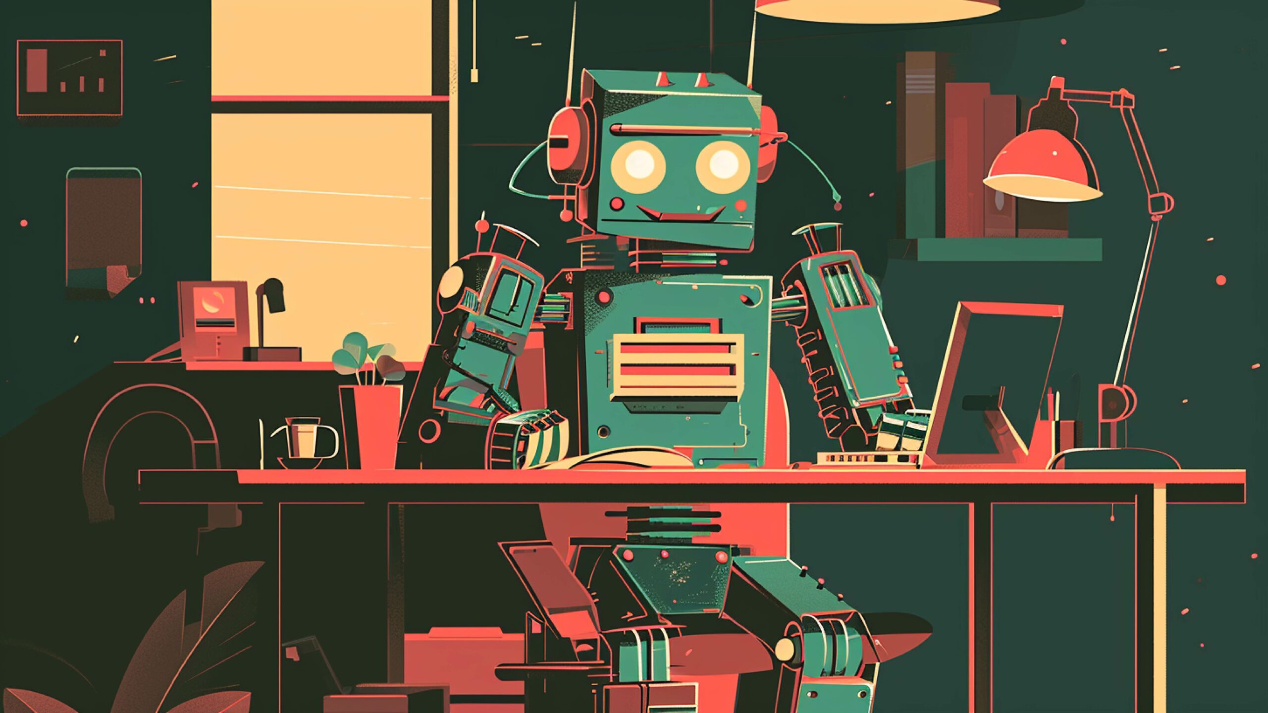 Building a Successful RIA wiht Robot at a desk using a computer