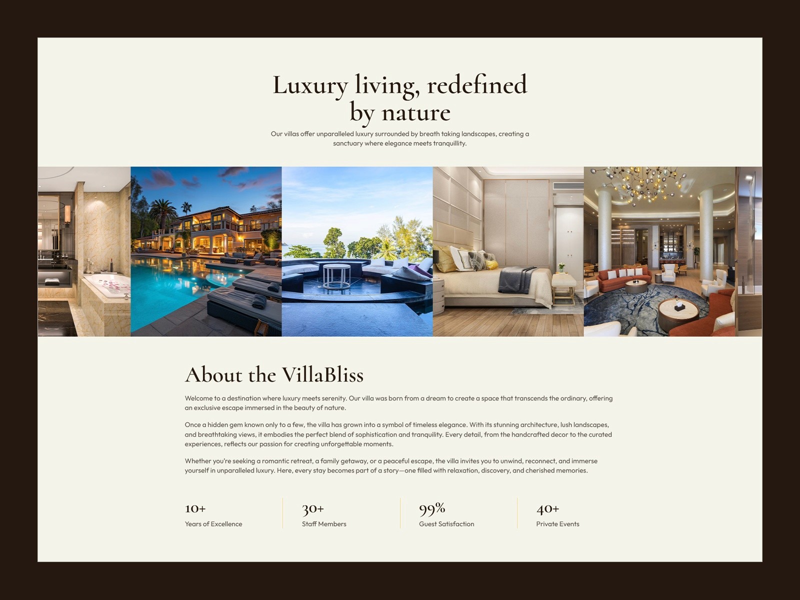 VillaBliss — 现代动效房地产网站设计灵感