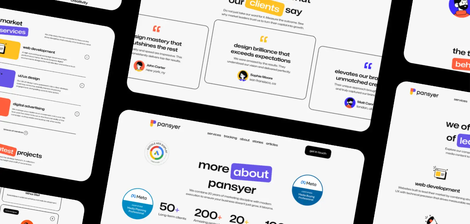 pansyer web dev agency case study framer