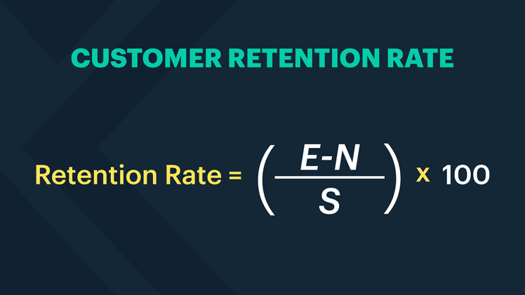 Customer retention rate calculation