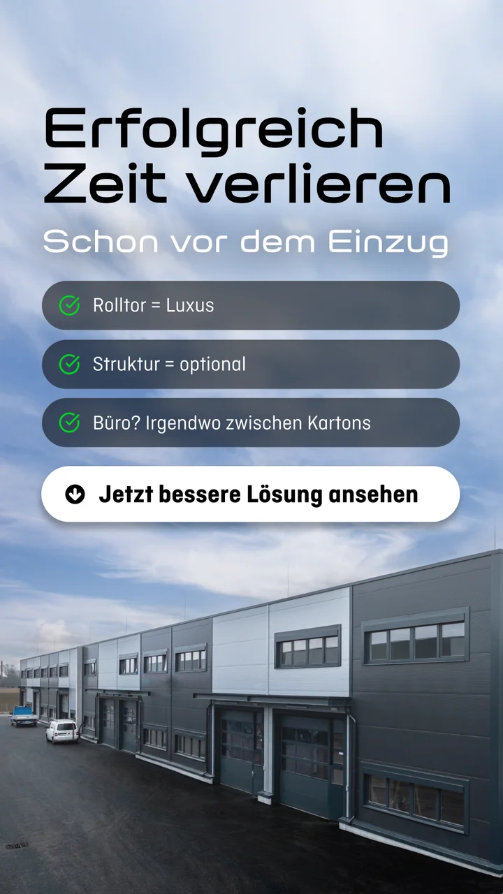 Flexiparks-Anzeige mit der Botschaft „Erfolgreich Zeit verlieren“