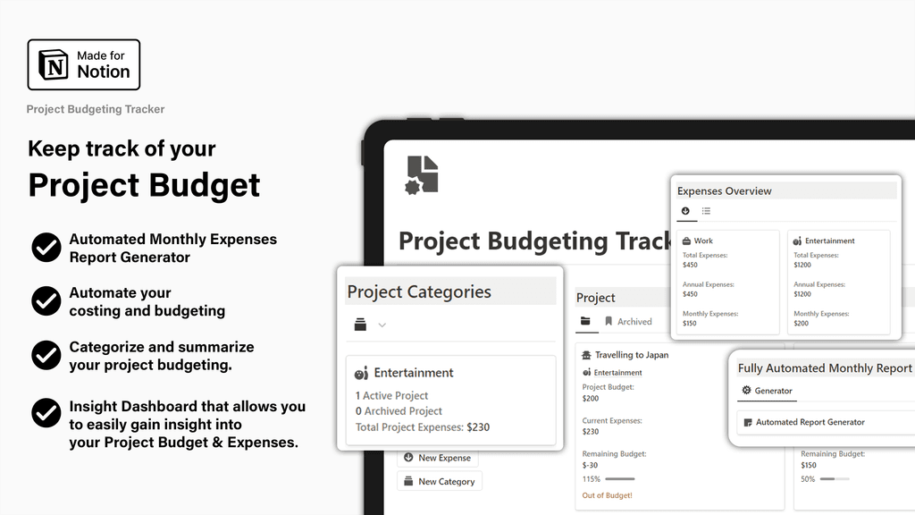 Notion Project Budgeting Banner Image