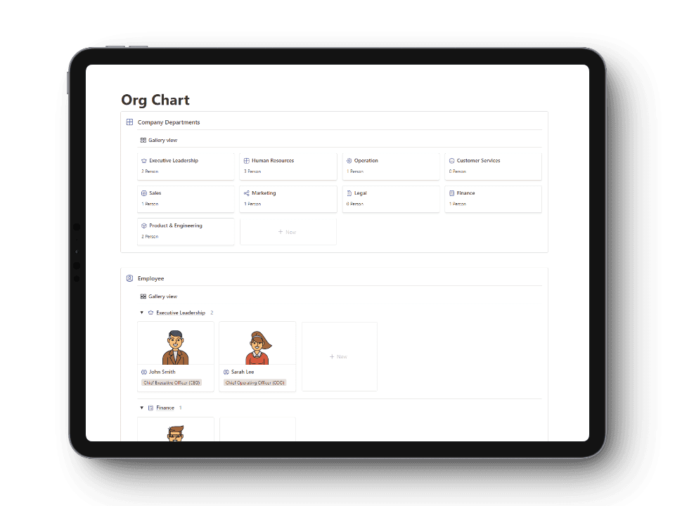 Org Chart Notion Template