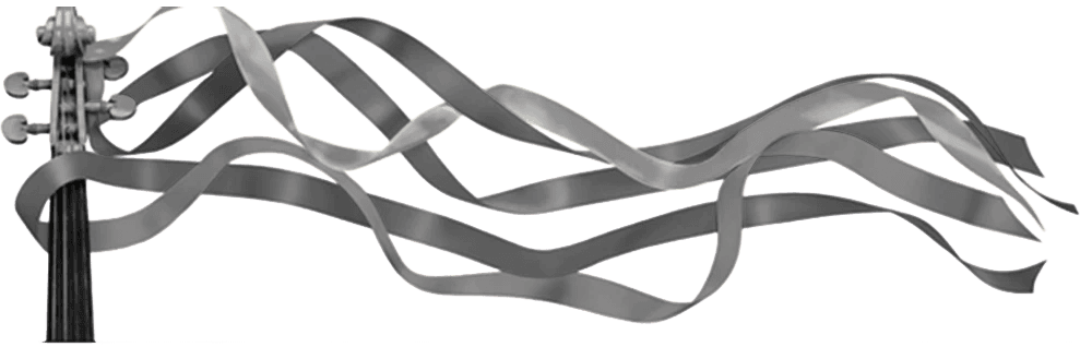 A modern sculpture featuring twisting, metallic ribbons artistically flowing from a post, showcasing contemporary art design with smooth curves and an industrial aesthetic.