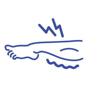 하지정맥류 아이콘_수면중 쥐남