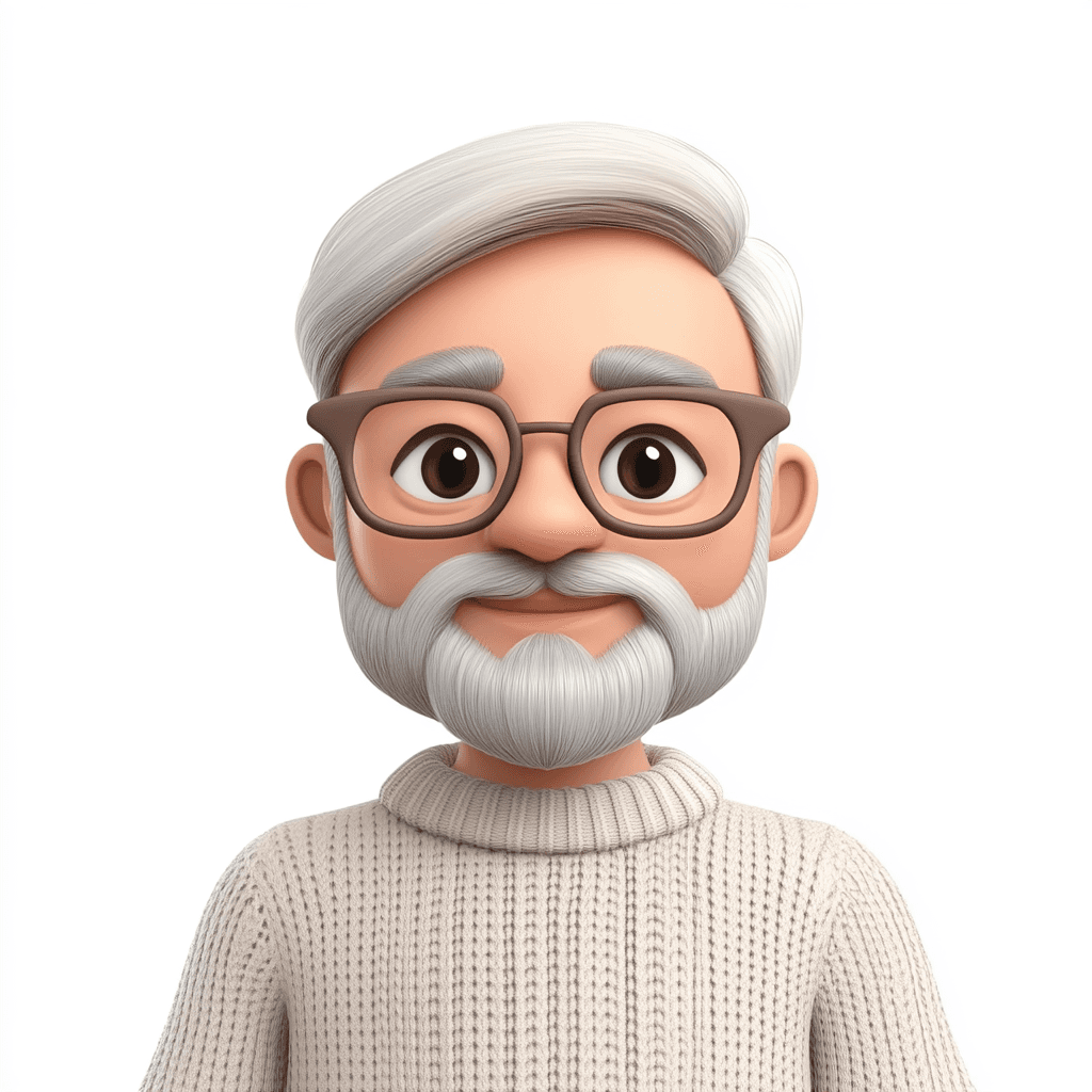 An old man memoji