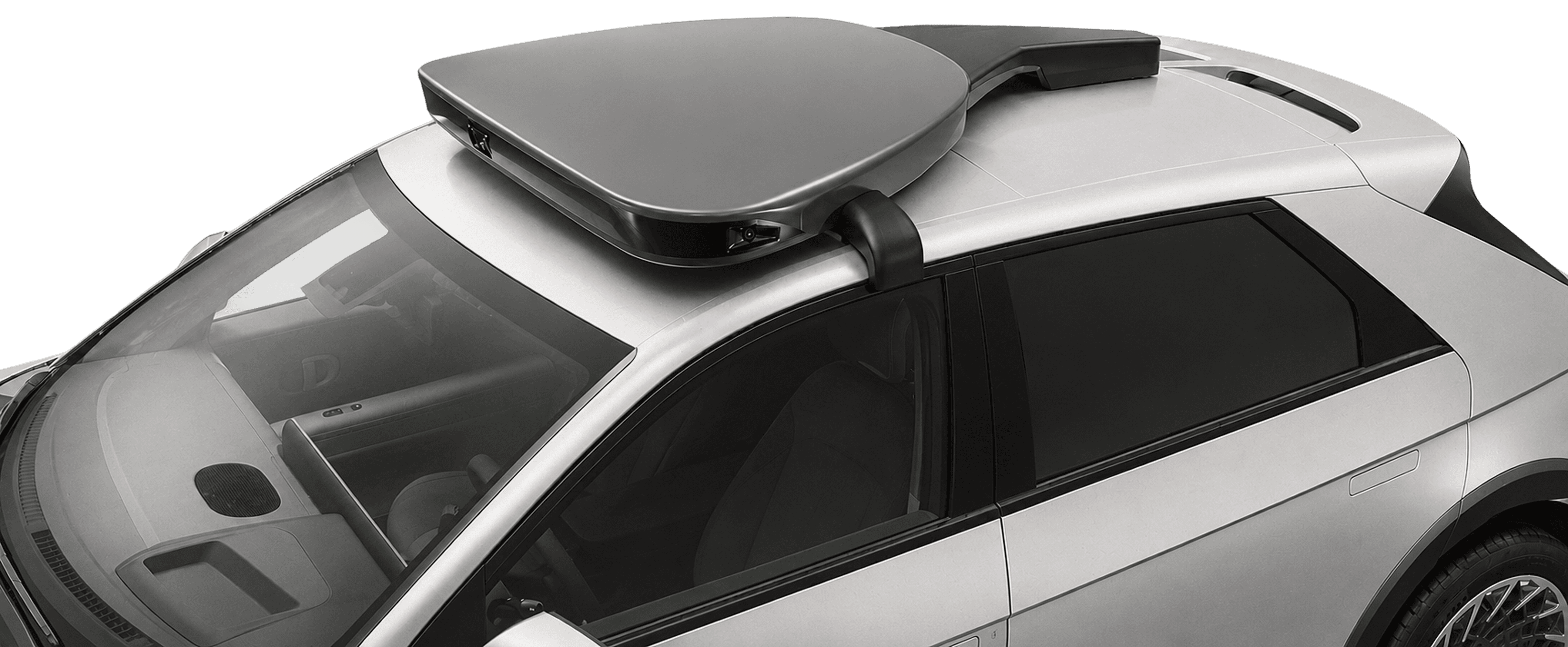 Bliq vehicle autonomy system viewed from above