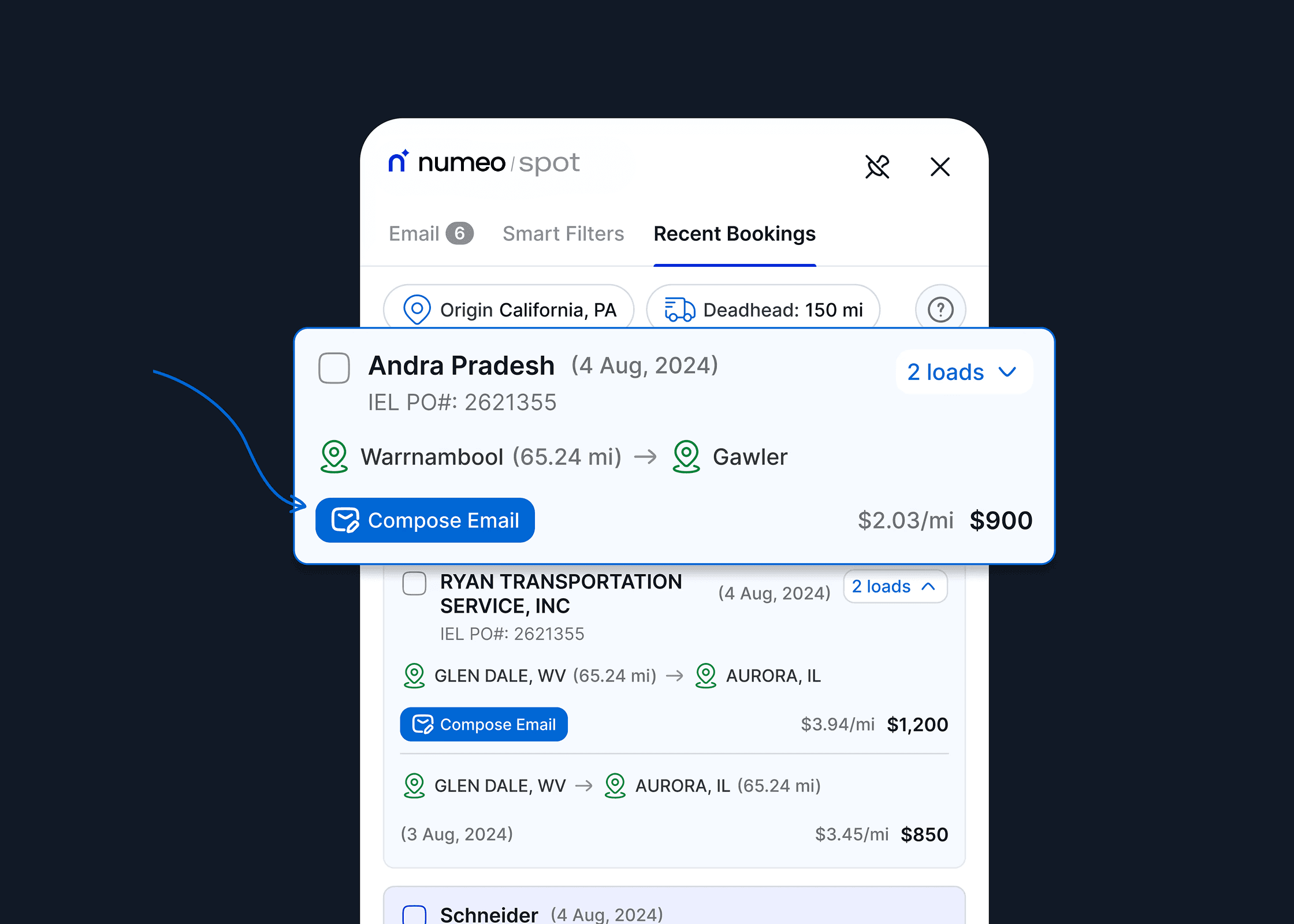 Recent Bookings In Your Search Area