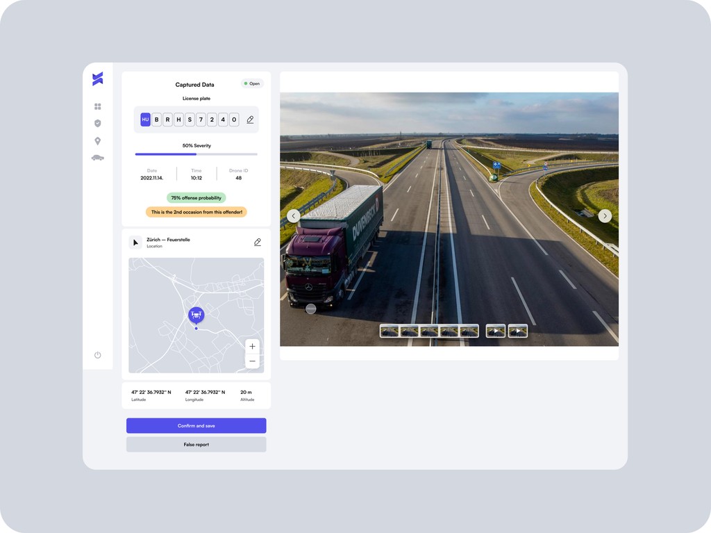 A detail of reports screen
