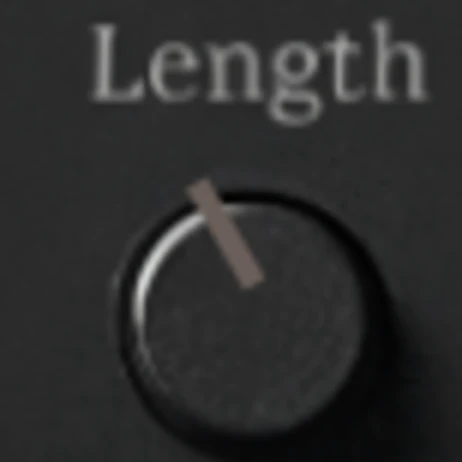 The Chord Sync Length knob, dark theme