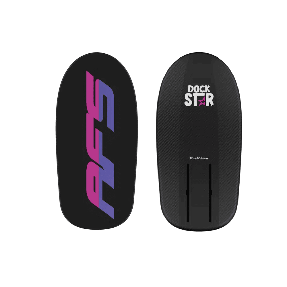 AFS Dock-Star dockstart foil board, top-down view showing profile