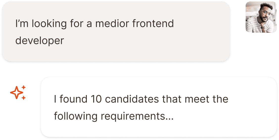 An image of a chat conversation between a user and the AI