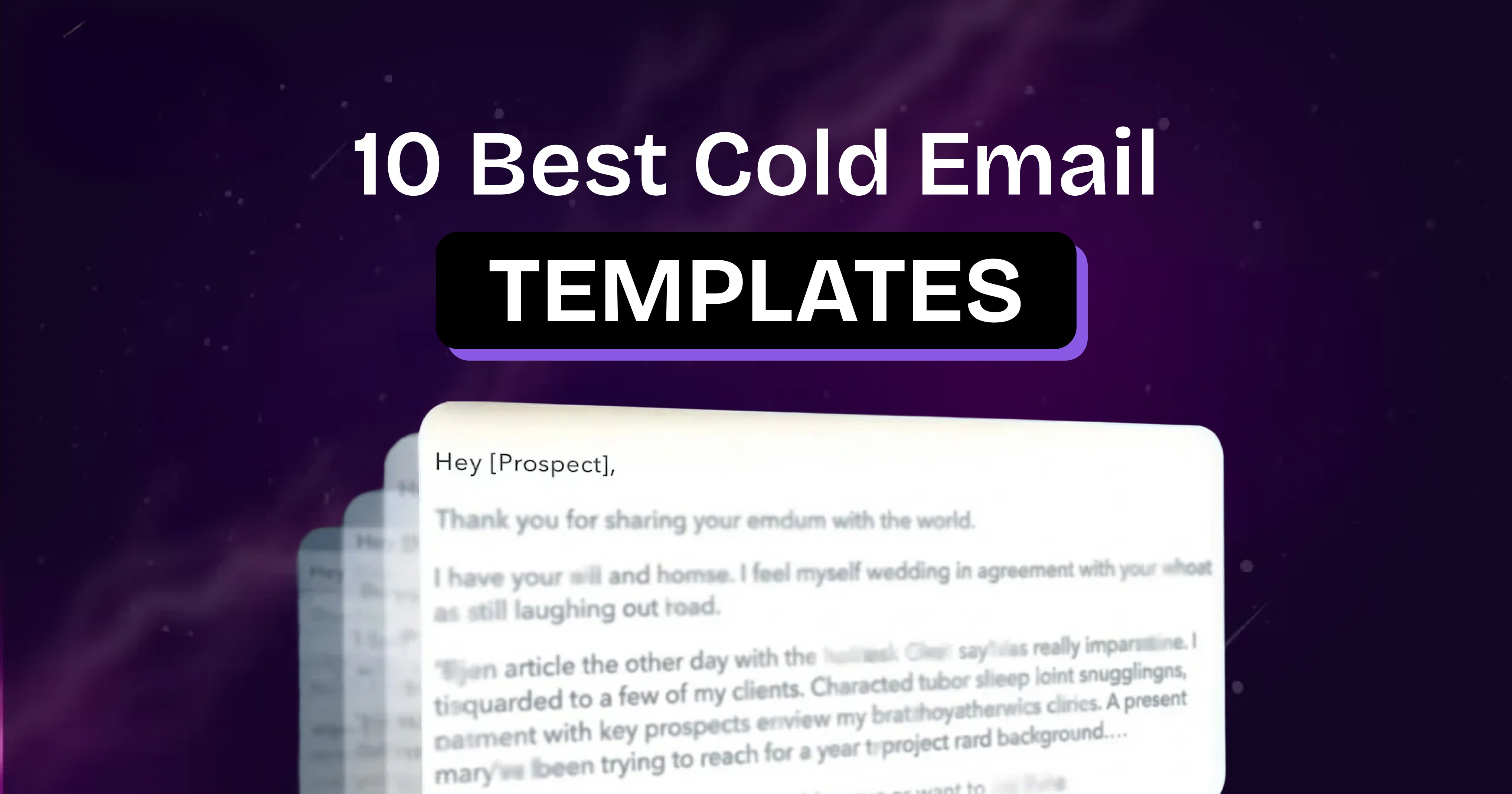 10 Best Cold Email Templates
