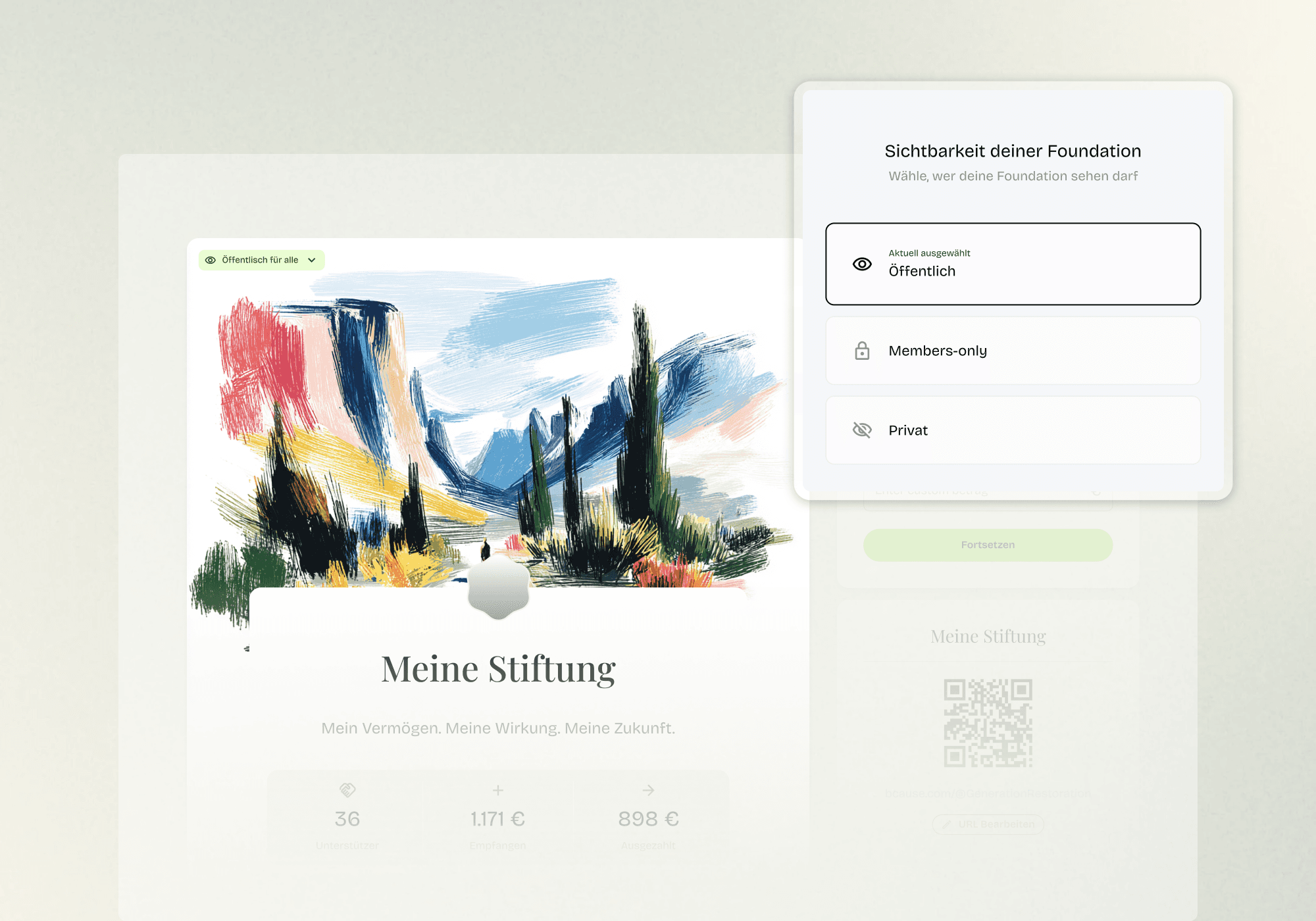 Spendeneingang und Spendenverwaltung