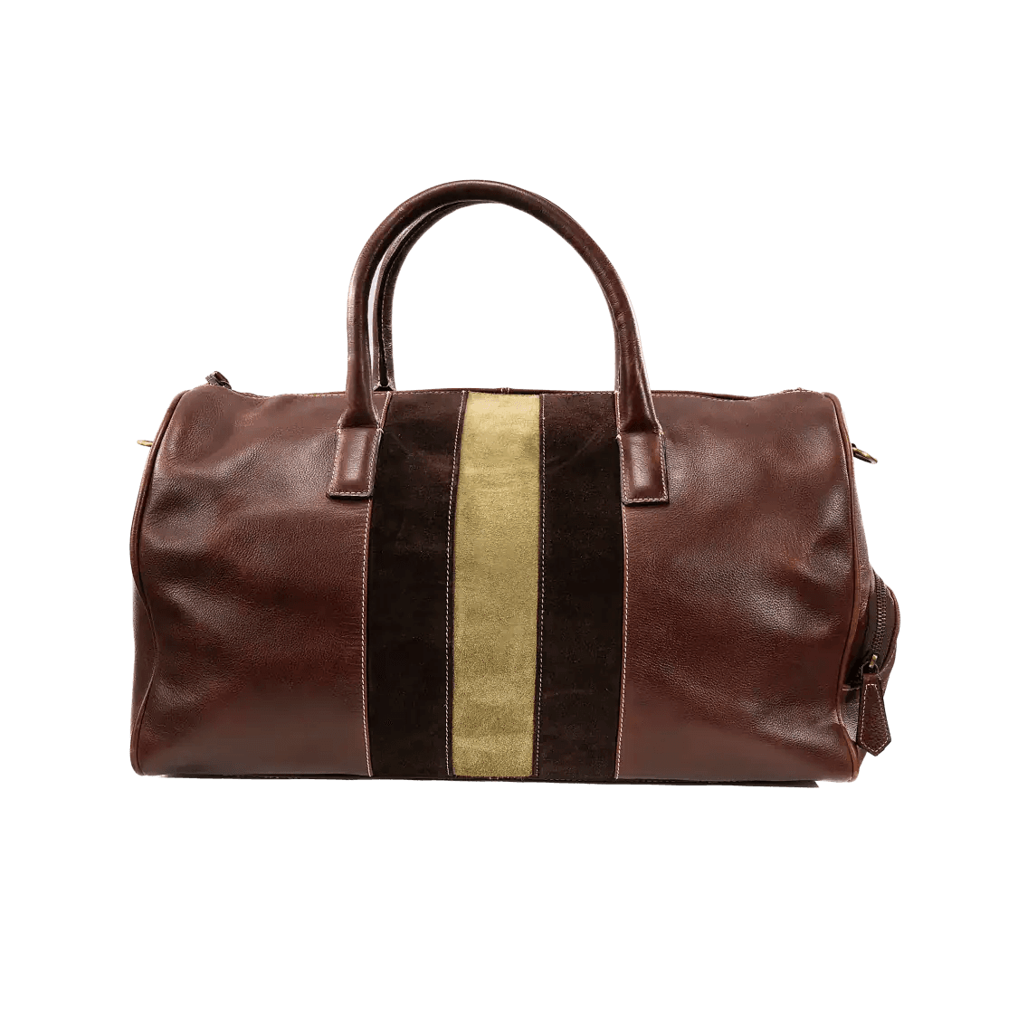 Brown Leather Duffle Bag