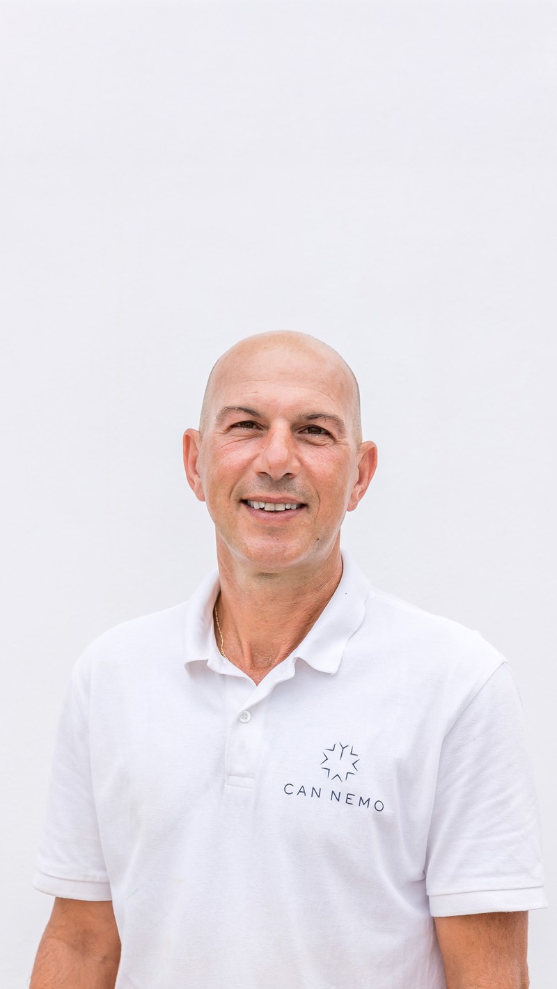 Portrait of estate gardener responsible for Mediterranean landscape and grounds maintenance.