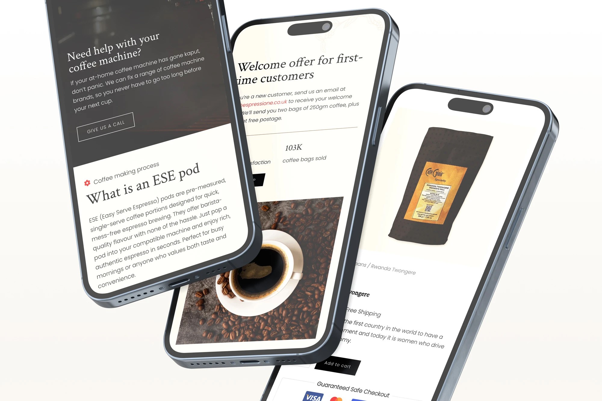 HIGH CONVERTING ECOMMERCE REDESIGN CASE STUDY FOR COFFEE SHOP ESPRESSIONE