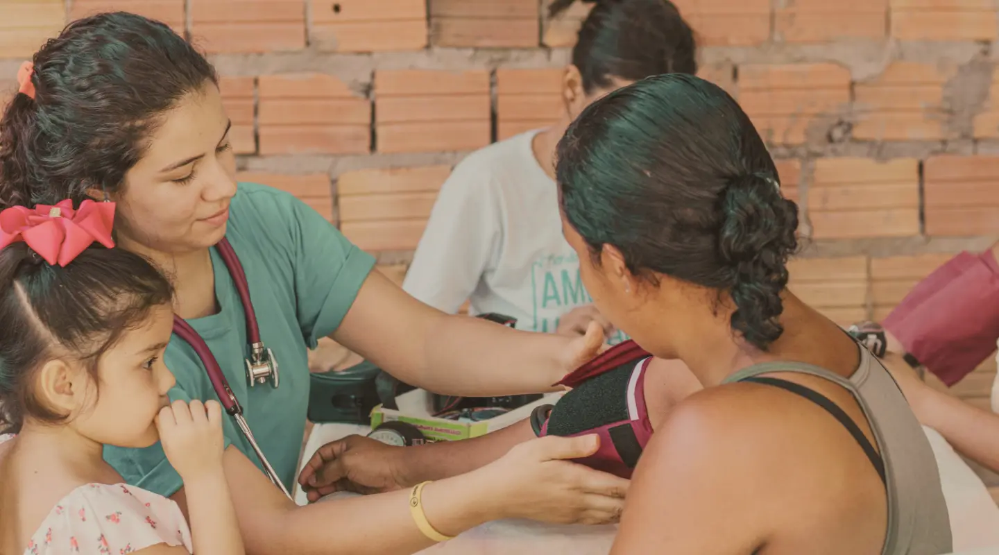 doctor serving patient