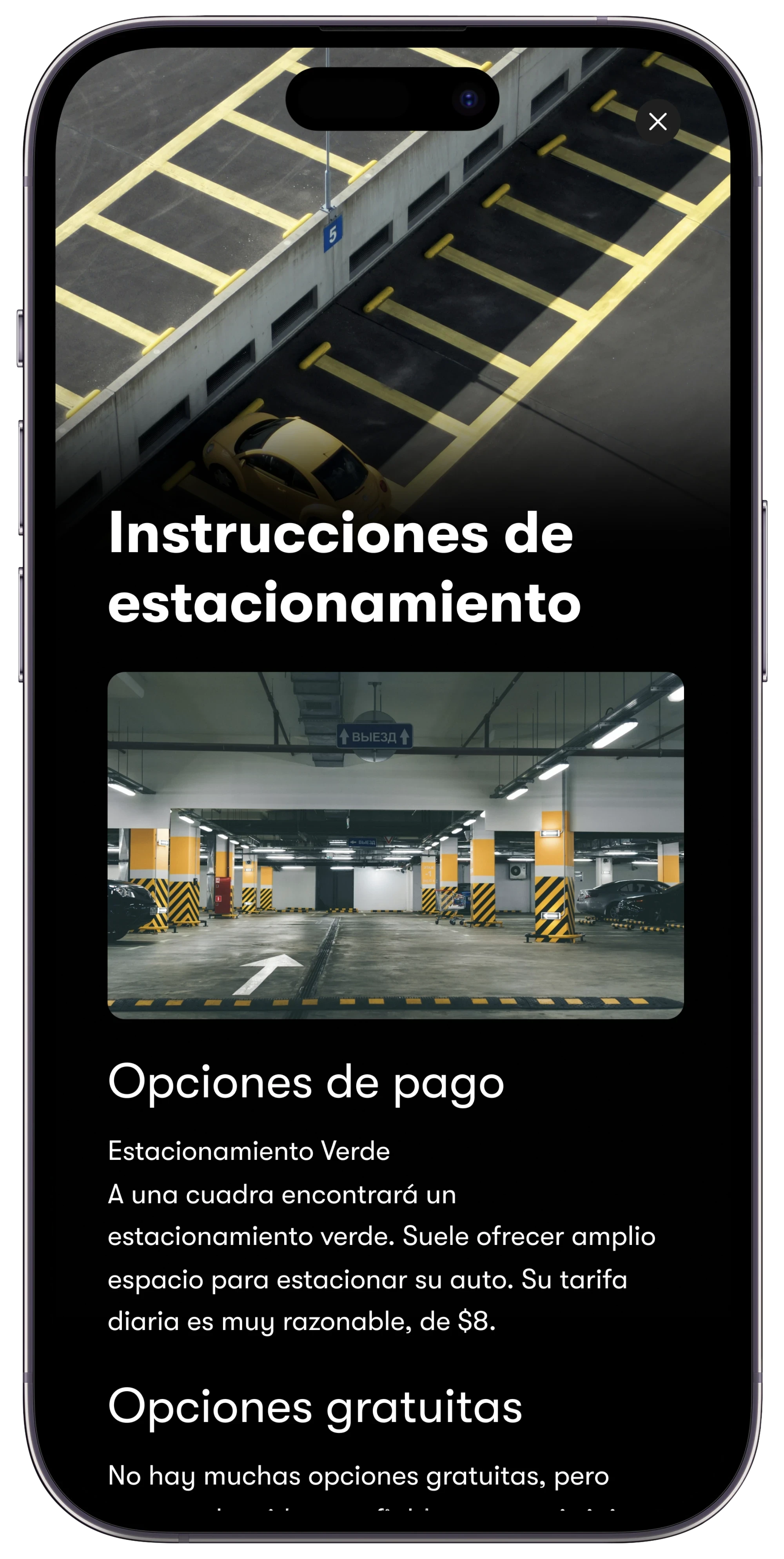 Parking Instructions Guidebook