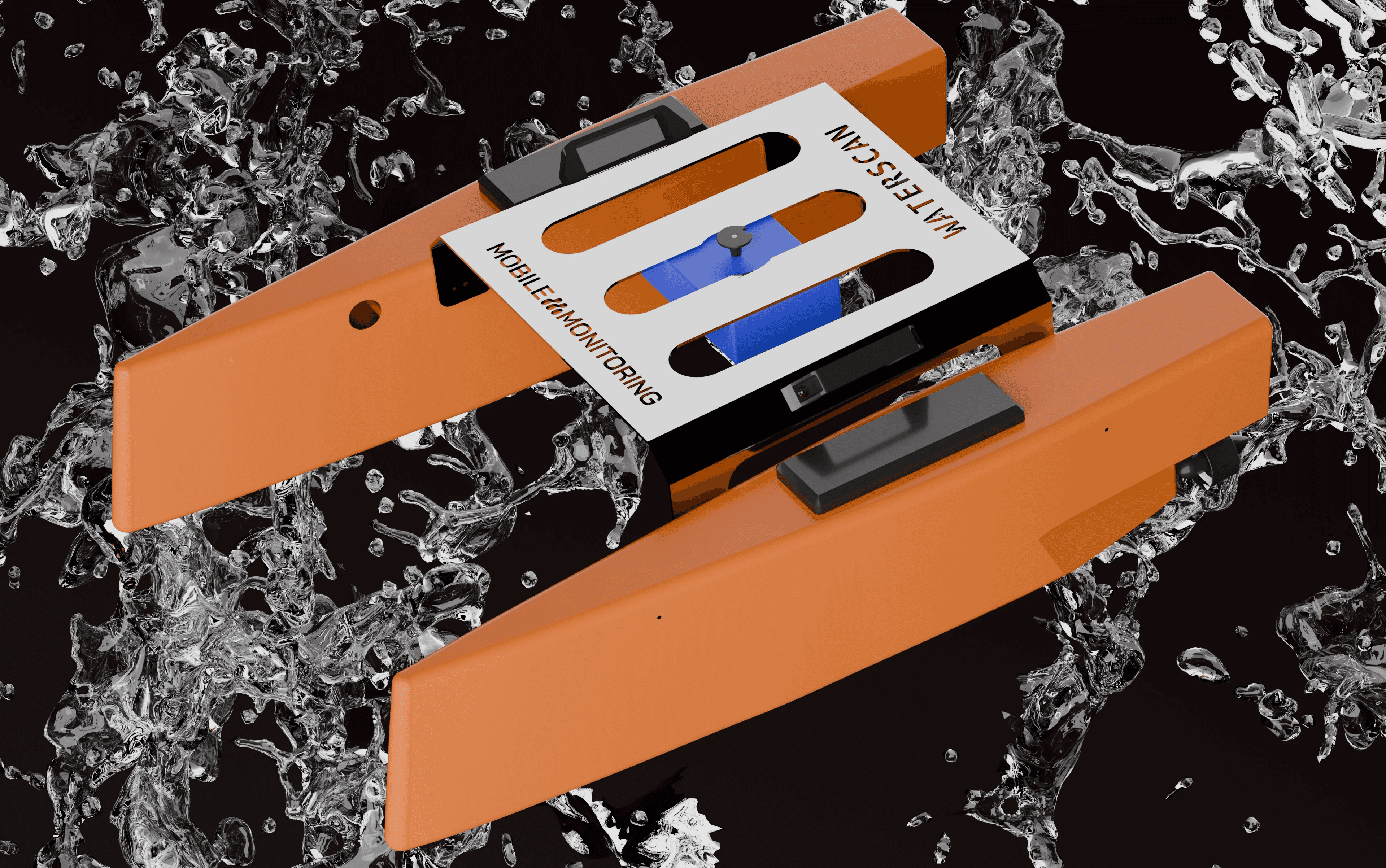 Elf woman in white dress raising hands by the river