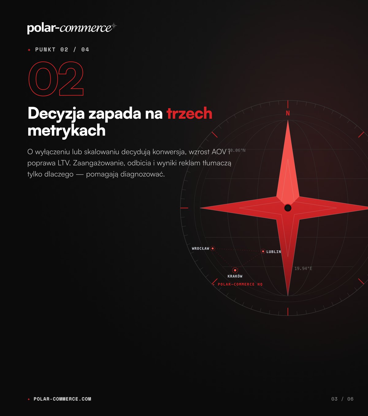Decyzja zapada na trzech metrykach