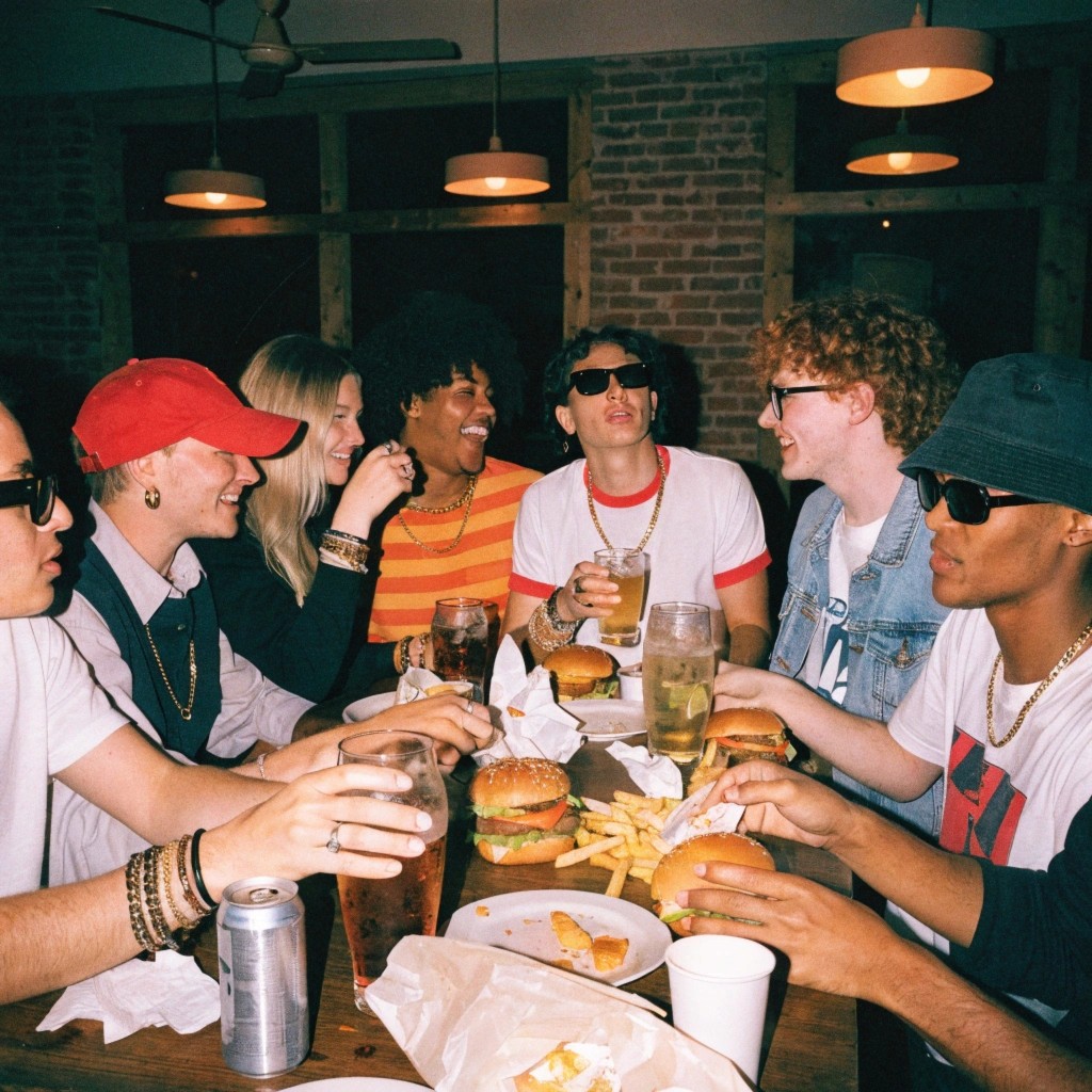 Friends Eating