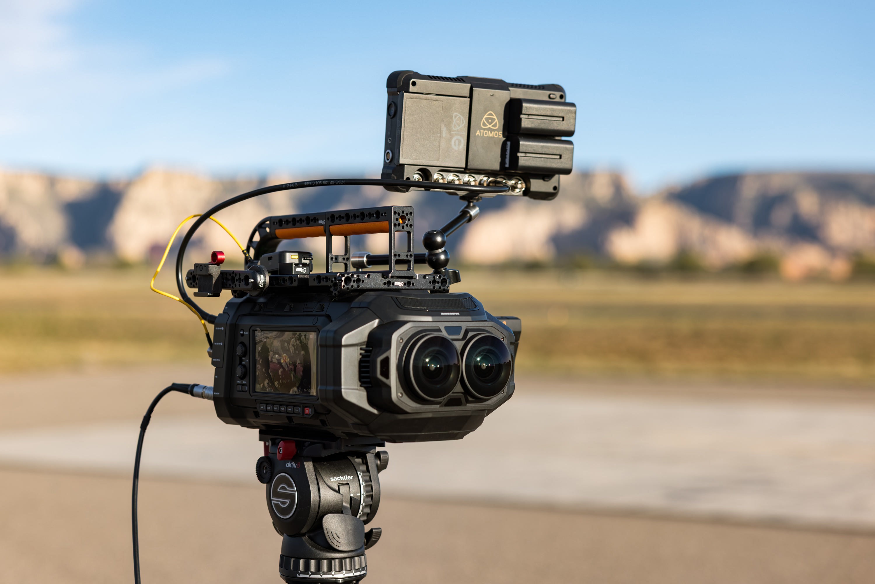Blackmagig URSA Cine Immersive on a shoot day by Rogue Labs