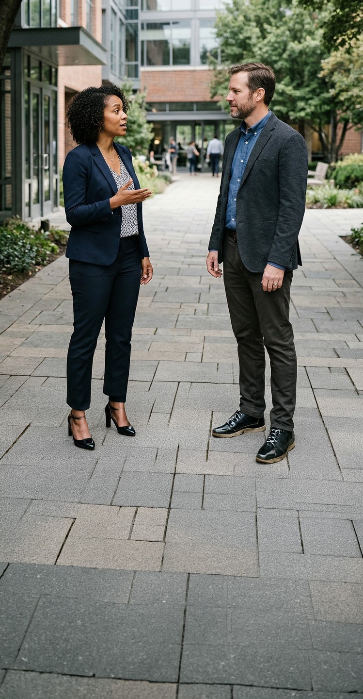 Accelerated Appraisal Group professional meeting with client in person